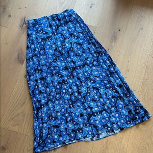 Wilfred Blue Floral A-Line Skirt